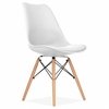 Combo Mesa Eames Madera 120 + 4 Sillas Tulip E- Alto Impacto