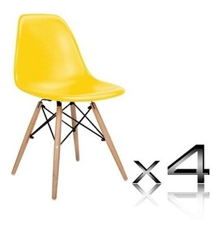 Combo * 4 Silla Dsw Eames Comedor Cocina - Alto Impacto en internet
