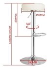 Set* 2 Banqueta Taburete Regulable Desay Atomic Alto Impacto - tienda online