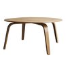 Mesa Ratona Baja Eames Lcw Plywood 86cms Diámetro