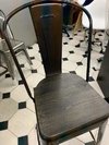 Set 2 Banqueta Taburete Tolix Respaldo - Alto Impacto