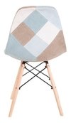 Set 2 Banqueta Taburete Patchwork Eames Tapizad Alto Impacto - comprar online