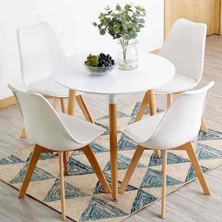 Combo Mesa Eames 120 Cm + 4 Sillas Tulip P - Alto Impacto - comprar online