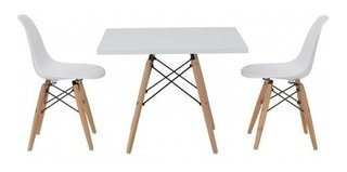 Mesa Eames 60 Cuadrada Niños Infantil Kids - Alto Impacto en internet