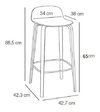 Set * 2 Banqueta Taburete Hay & Welling 65 Ne - Alto Impacto en internet