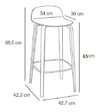 Set 6 Banqueta Taburete Hay & Welling 65 Ne - Alto Impacto en internet