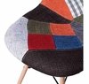 Set * 4 Silla Patchwork Daw Eames Base Madera - Alto Impacto en internet