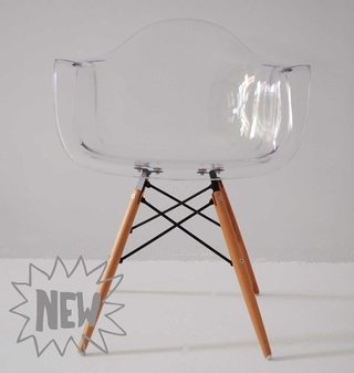 Set * 4 Silla Sillon Eames Daw Transparente - Alto Impacto - tienda online