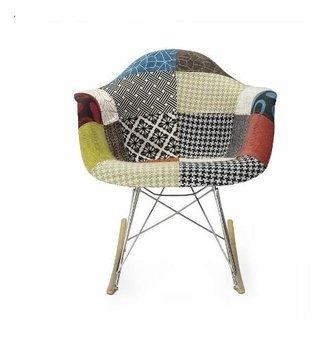 Sillón Eames Rocking Mecedora Patchwork- Alto Impacto - ALTO IMPACTO Home + Office