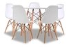 Combo Mesa Comedor 120 Redonda + 4 Silla Eames- Alto Impacto - ALTO IMPACTO Home + Office
