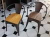 Sillon Tolix Metalico Asiento Madera 1 -alto Impacto - tienda online