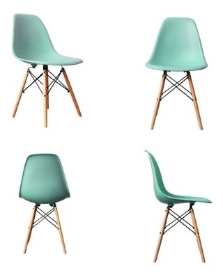 Silla Eames Dsw X 4 Abs Aqua Super Promo! - Alto Impacto