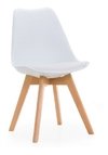 Combo Mesa Tulip 120 + 4 Sillas Tulip B Madera- Alto Impacto - ALTO IMPACTO Home + Office