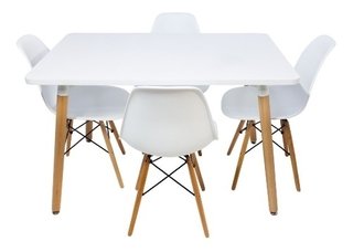 Imagen de Combo Mesa Eames 160 Cm + 6 Silla Eames - Alto Impacto