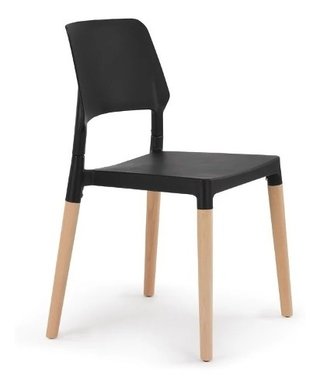Set 4 Silla Milan Nordica Comedor Apilable - Alto Impacto