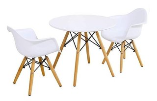 Combo Mesa Eames + 1 Sillon Eames Kids Niños - Alto Impacto - comprar online
