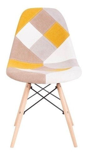 Set 2 Banqueta Taburete Patchwork Eames Tapizad Alto Impacto en internet