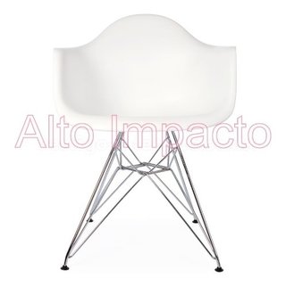 Set 2 Sillon Eames Miller Dsr Abs Base Cromada- Alto Impacto - comprar online