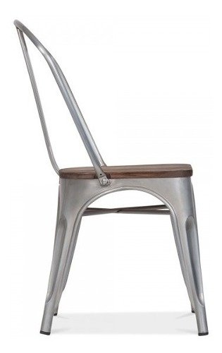 Set * 4 Silla Tolix Pauchard Asiento Madera - Alto Impacto - comprar online