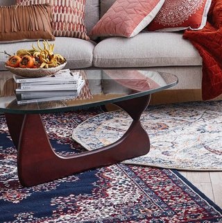 Mesa Ratona Noguchi Vidrio 120 Varios Colores- Alto Impacto