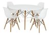Mesa Eames Dsw 110 Cm Redonda Blanca Madera- Alto Impacto- - comprar online