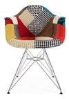 Sillon Silla Patchwork Dar Eames Tapizada - Alto Impacto en internet