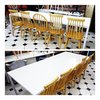Imagen de Combo 10 Silla Wishbone + Mesa Metalica 240 Cm- Alto Impacto