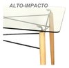 Mesa Eames Dsw Vidrio Diseño Comedor 120 * 80 - Alto Impacto - comprar online