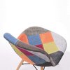 Set 4 Silla Patchwork Daw Eames Base Madera P - Alto Impacto - ALTO IMPACTO Home + Office