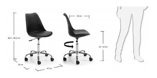 Silla Tulip Eames Giratoria Regulable - Alto Impacto - tienda online