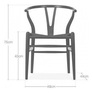 Set 2 Silla Sillón Wishbone Ch 24 Madera - Alto Impacto