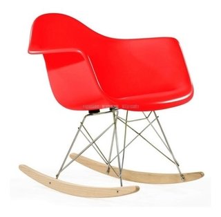 Sillon Mecedora Rocking Transparente Eames- Alto Impacto - comprar online