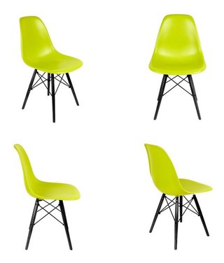 Set 4 Silla Eames Comedor Dsw Abs Pata Negra - Alto Impacto - comprar online