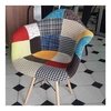Sillon Silla Patchwork Daw Eames Base Madera - Alto Impacto - comprar online