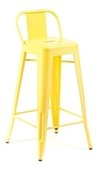 Banqueta Taburete Tolix Respaldo Medio Mate - Alto Impacto - comprar online
