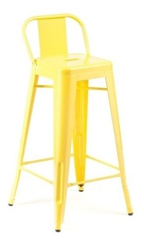 Banqueta Taburete Tolix Respaldo Medio Mate - Alto Impacto - comprar online