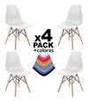 Combo 4 Silla Eames Dsw Abs Varios Colores - Alto Impacto - comprar online
