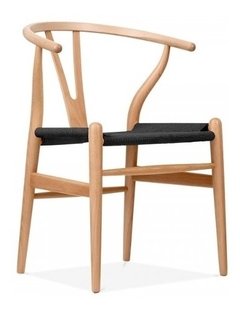 Set 2 Silla Sillón Wishbone Ch 24 Madera - Alto Impacto