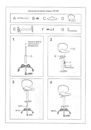 Imagen de Banqueta Taburete Estetica Tattoo Giratoria Ruedas Mod Trend