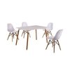 Combo Mesa Eames Comedor Madera 140 + 4 Sillas- Alto Impacto - comprar online