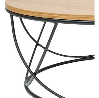 Mesa Ratona Baja Industrial Escandinava 80cms De Diámetro - ALTO IMPACTO Home + Office