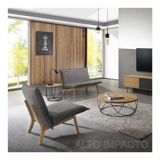 Mesa Ratona Auxiliar Industrial Escandinava 42cms Diametro