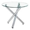 Mesa Redonda Vidrio Base Cromo 100 Cm - Alto Impacto - comprar online