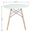 Imagen de Combo Mesa Eames Madera 80 Cm + 4 Sillas Eames- Alto Impacto