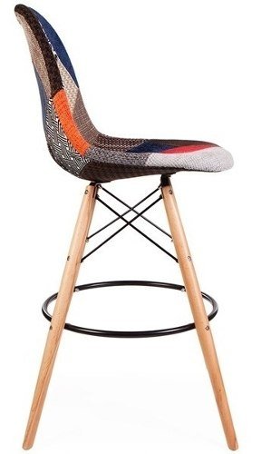 Set 2 Banqueta Taburete Patchwork Eames Tapizad Alto Impacto en internet