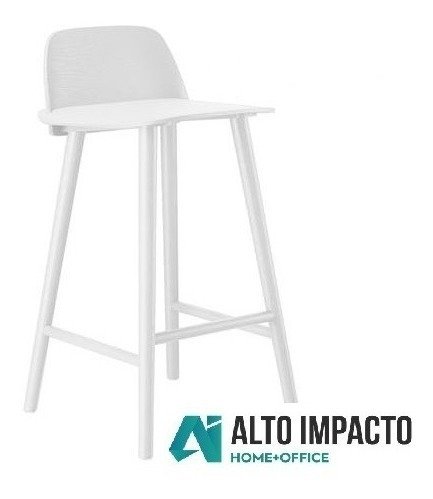 Set 2 Banqueta Taburete Nerd 65 Desayunador + 12 Pagos - Alto Impacto