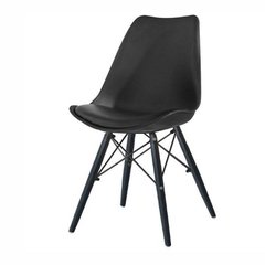 Set 4 Silla Tulip Eames Base Metalica Negra