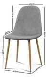 Set 4 Silla New Eames Tapizada Comedor Cocina - Alto Impacto - ALTO IMPACTO Home + Office