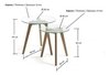 Set * 2 Mesa Ratona Escandinava 50-40 Vidrio- Alto Impacto - ALTO IMPACTO Home + Office