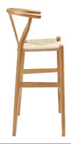 Imagen de Banqueta Wishbone Madera Natural Barra - Alto Impacto